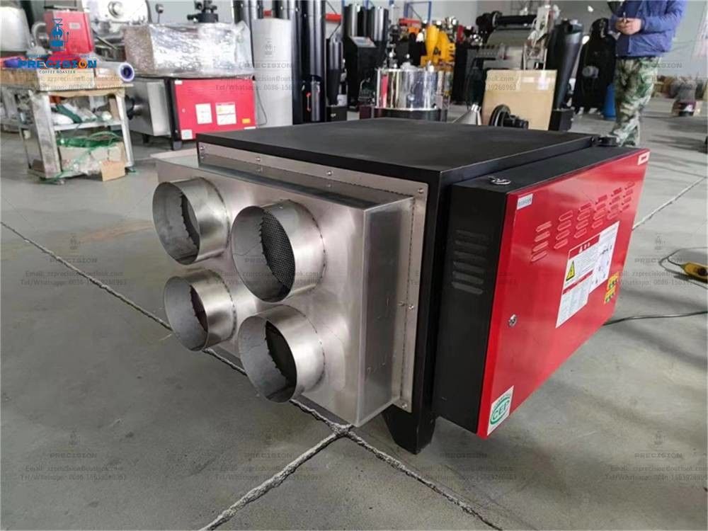 Máquina de filtrado de humo para tostadores de café de interior Resistencia a la roya Durabilidad