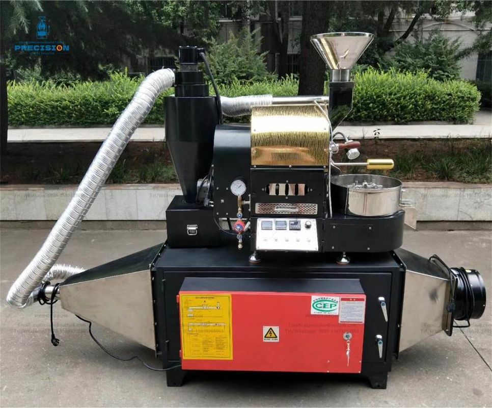 Precisión 1kg Roaster de café eléctrico tambor de acero inoxidable para uso en la tienda
