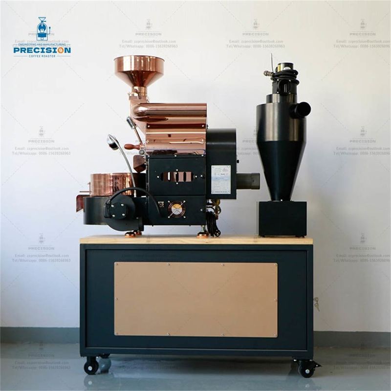 Roaster de café pequeño de tipo eléctrico / gas personalizado con capacidad máxima de 1500 g / lote