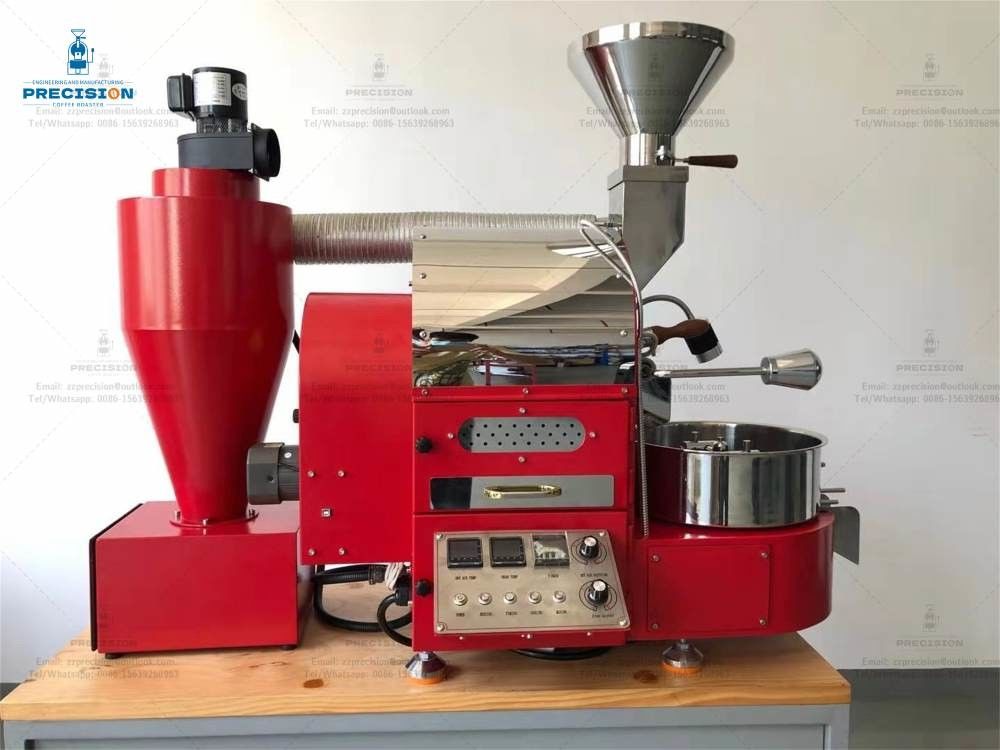 Rostador de café programable de 1 kg de color rojo Tiempo de tostado 12-15 minutos