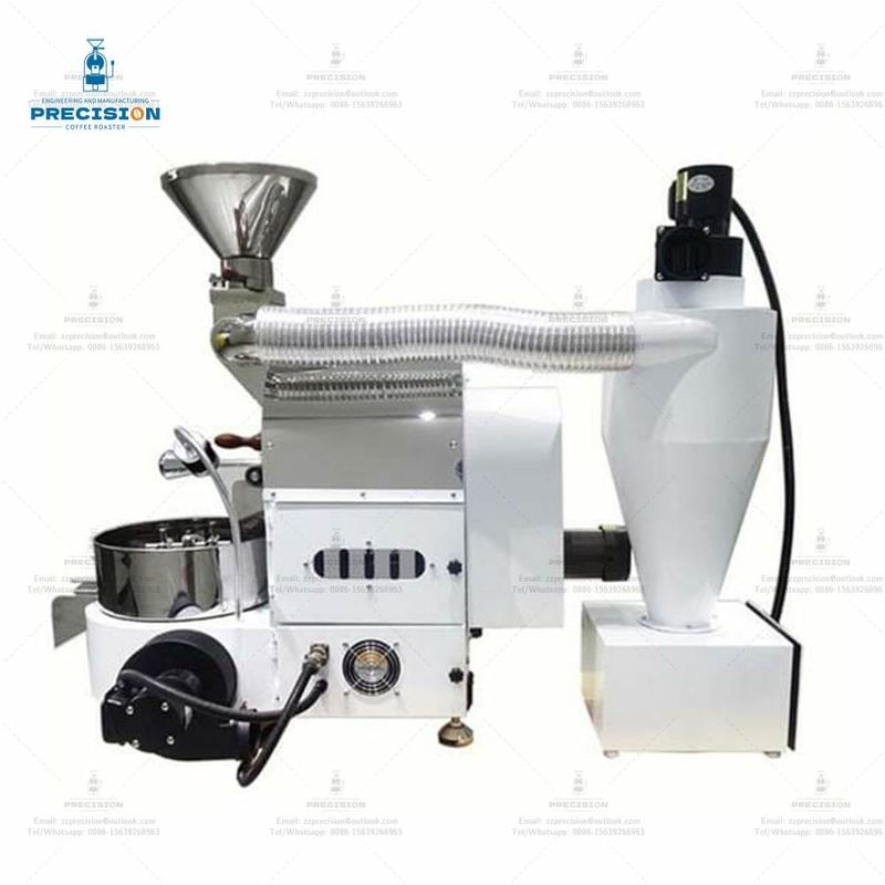 Personaliza el color Pequeños tostadores de café blanco 1 kg Doble capa 316 de acero inoxidable de grado alimenticio