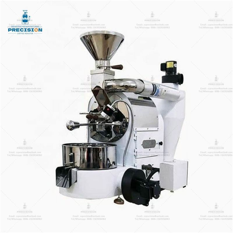 Personaliza el color Pequeños tostadores de café blanco 1 kg Doble capa 316 de acero inoxidable de grado alimenticio