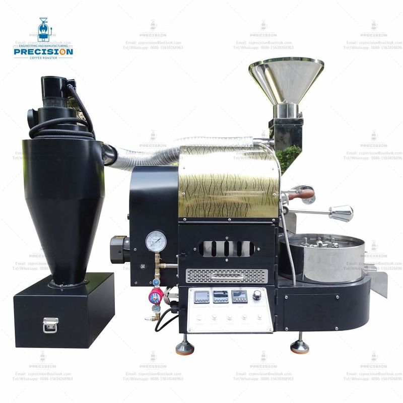Máquina para tostar café de hierro fundido 10kg 12kg 15kg Gran tambor de acero inoxidable Máquina para tostar café industrial comercial