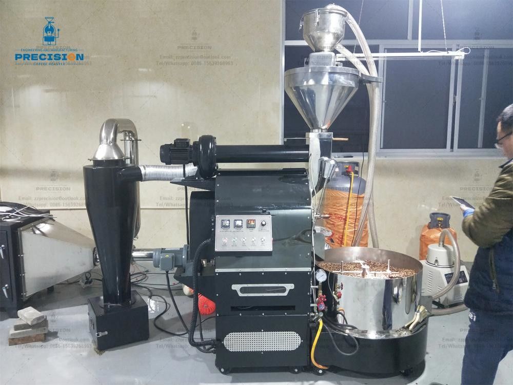 Colombia industrial Caffé de granos tostador de granos de café máquina de panadería orgánica máquina de producción de granos de café tostado