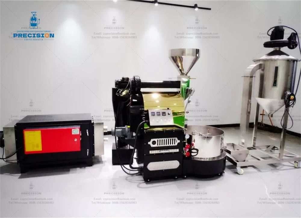 6Kg 12Kg 15Kg PRECISIÓN Máquina para tostar granos de café para el comercio industrial Tostadora De Cafeterías para tostar café