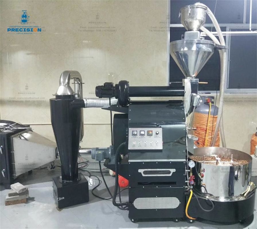 6Kg 12Kg 15Kg PRECISIÓN Máquina para tostar granos de café para el comercio industrial Tostadora De Cafeterías para tostar café