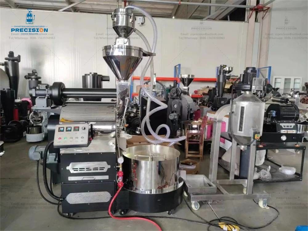 Fácil de usar Maquinaria para tostador de café comercial Tipo de calefacción eléctrica completa
