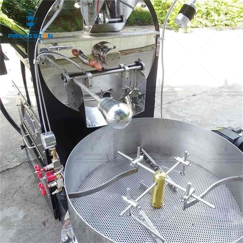 Tantallas de acero inoxidable para tostador de café comercial de 3 kg Tipo eléctrico / gas