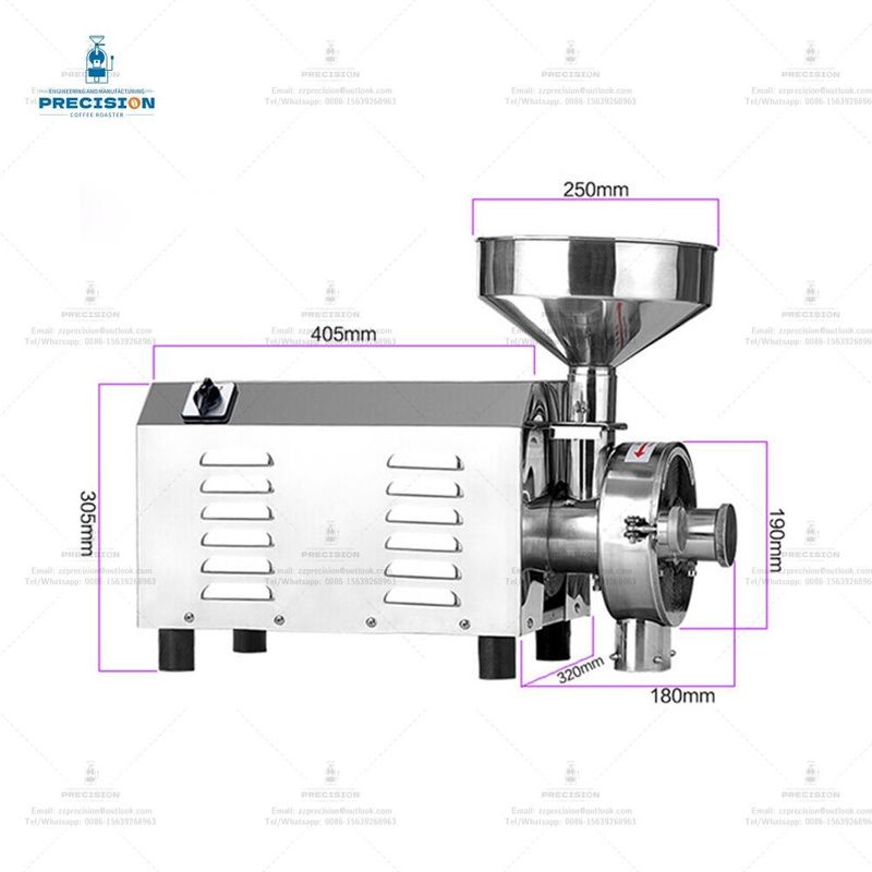 Roaster de café eléctrico y molinilla 30-50 kg/h Roaster de nueces máquina para el hogar