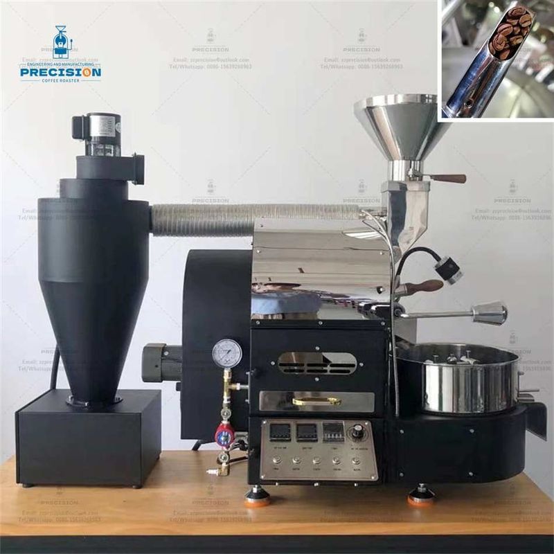 Asador de gas 200-2500g/ lote Asador de granos de café con tiempo de enfriamiento de 1-2 minutos