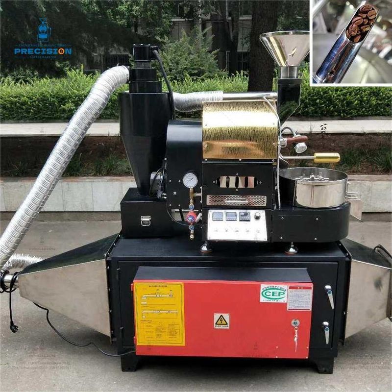 Asador de gas 200-2500g/ lote Asador de granos de café con tiempo de enfriamiento de 1-2 minutos