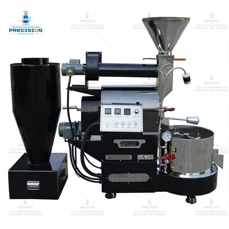 Máquina de tostado de café inteligente de 3 kg con tambor de doble capa de acero inoxidable 316 resistente al calor