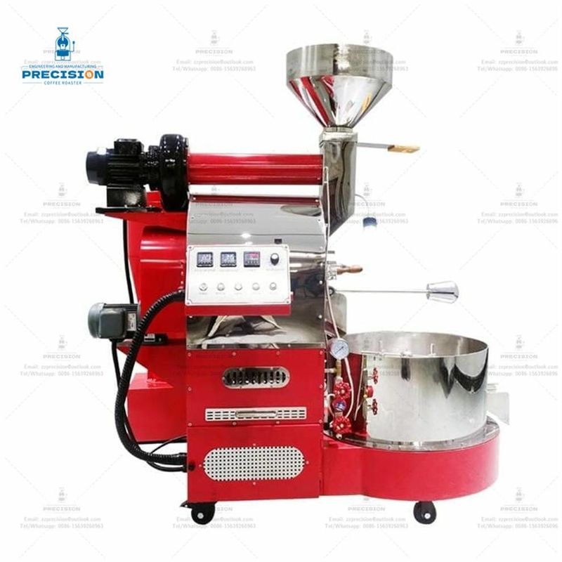 Roaster de café de 200w 3kg con doble capa resistente al calor 316 tambor de acero inoxidable de grado alimenticio