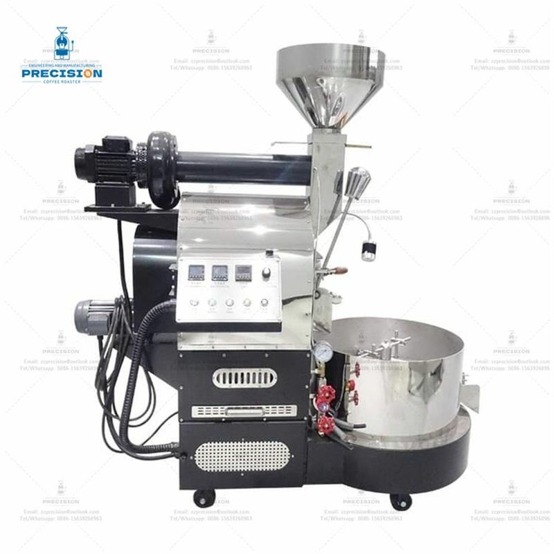 Roaster de café de 200w 3kg con doble capa resistente al calor 316 tambor de acero inoxidable de grado alimenticio