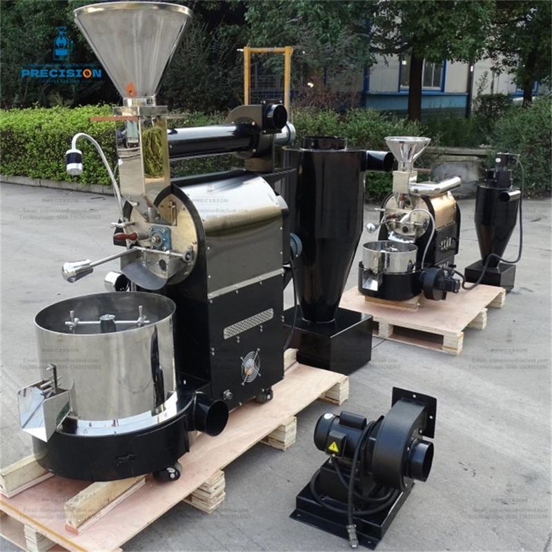 Máquina de tostado de café inteligente de 3 kg con tambor de doble capa de acero inoxidable 316 resistente al calor