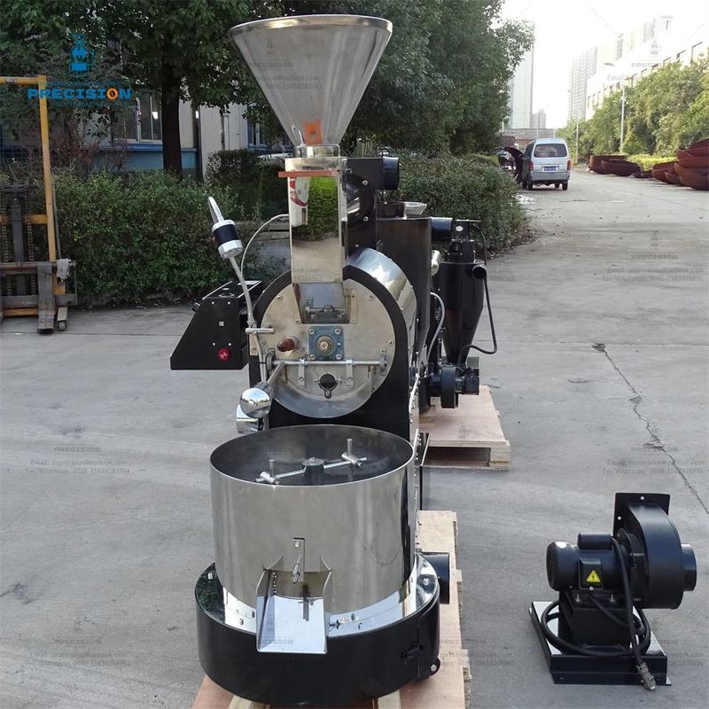 Máquina de tostado de café inteligente de 3 kg con tambor de doble capa de acero inoxidable 316 resistente al calor