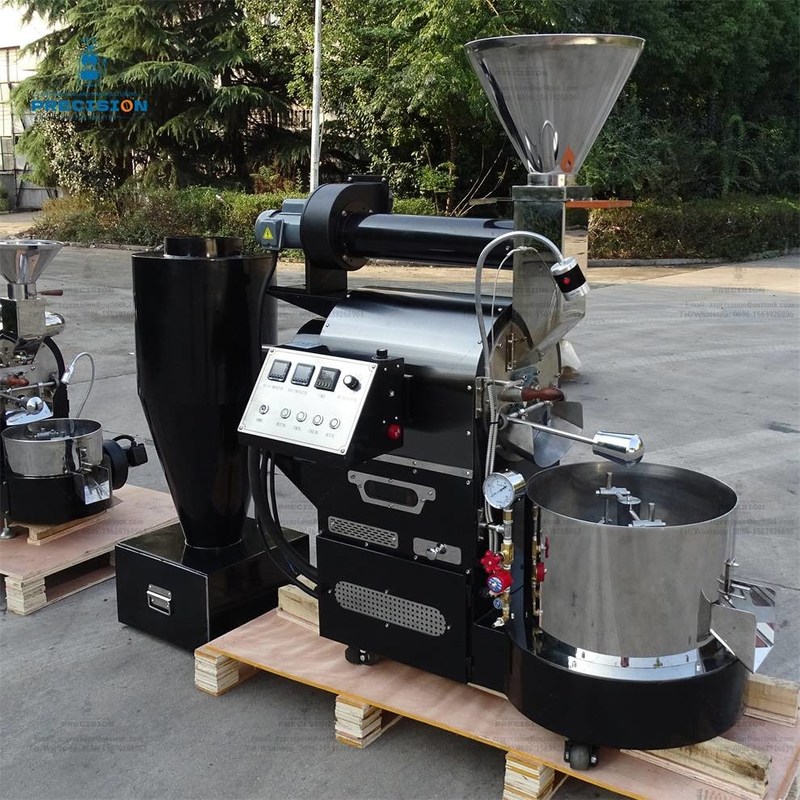 Máquina de tostado de café de acero inoxidable eléctrica y de gas color personalizado del cuerpo