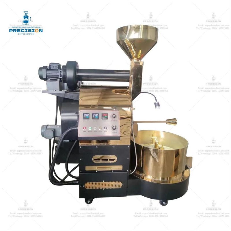 Máquina de tostador de granos de café artesanal eléctrica de gas