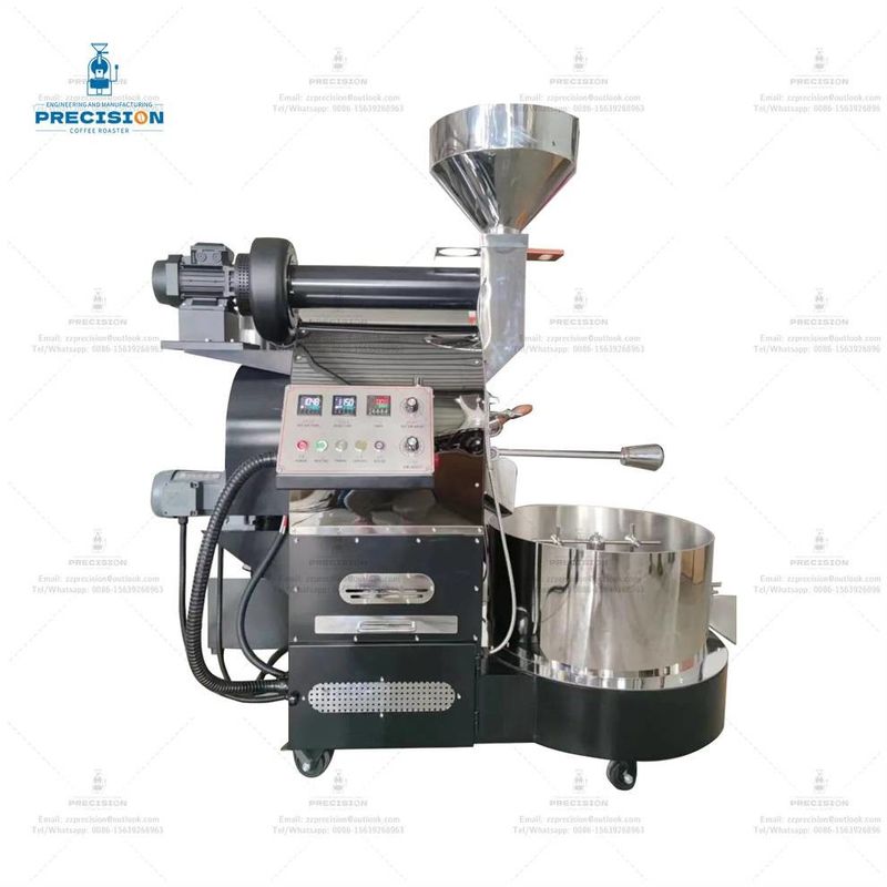 Máquina de tostador de granos de café artesanal eléctrica de gas