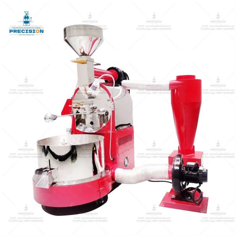Máquina de tostado de café de acero inoxidable eléctrico de gas comercial tipo 5Kg 10Kg tostador de café