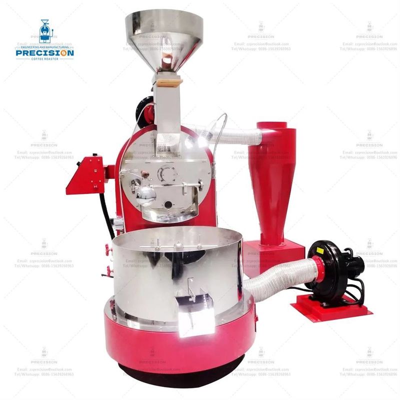 Máquina de tostado de café de acero inoxidable eléctrico de gas comercial tipo 5Kg 10Kg tostador de café
