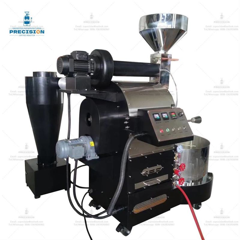Máquina de tostado de café de acero inoxidable tipo gas eléctrico 5Kg 10Kg tostador de café