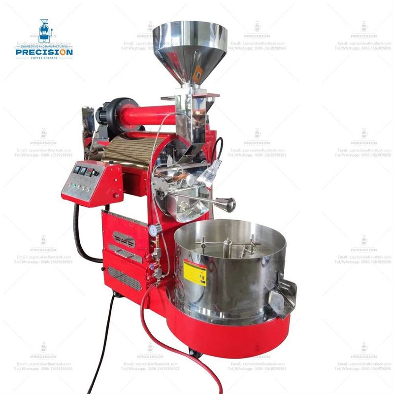 Máquina de tostado de café de acero inoxidable tipo gas eléctrico 5Kg 10Kg tostador de café