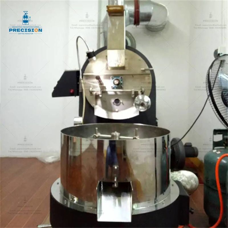 Máquina de tostado de café de acero inoxidable Tipo de gas eléctrico 5Kg 10Kg 15Kg tostador de café