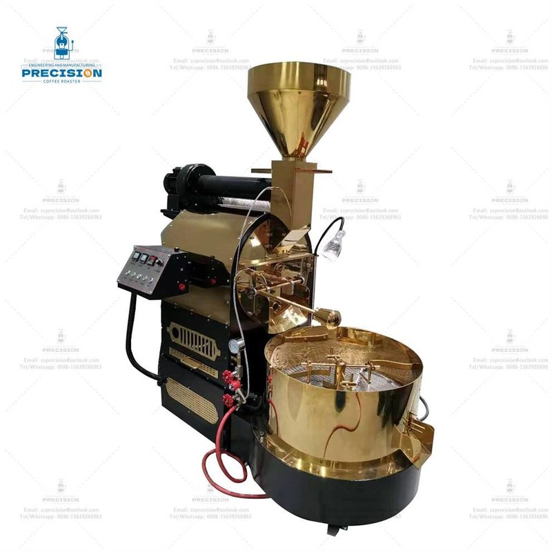 5Kg 12Kg 15Kg Gas eléctrico artesanal tostadora de café de frijoles máquina de tostado 0-300C temperatura ajustable