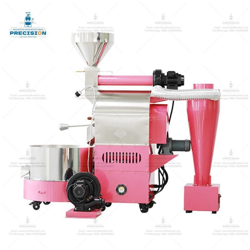 Tambor de acero inoxidable de doble capa Muestra eléctrica de nueces de café 2Kg 3Kg 6Kg Máquina de grano de gas tostador de café