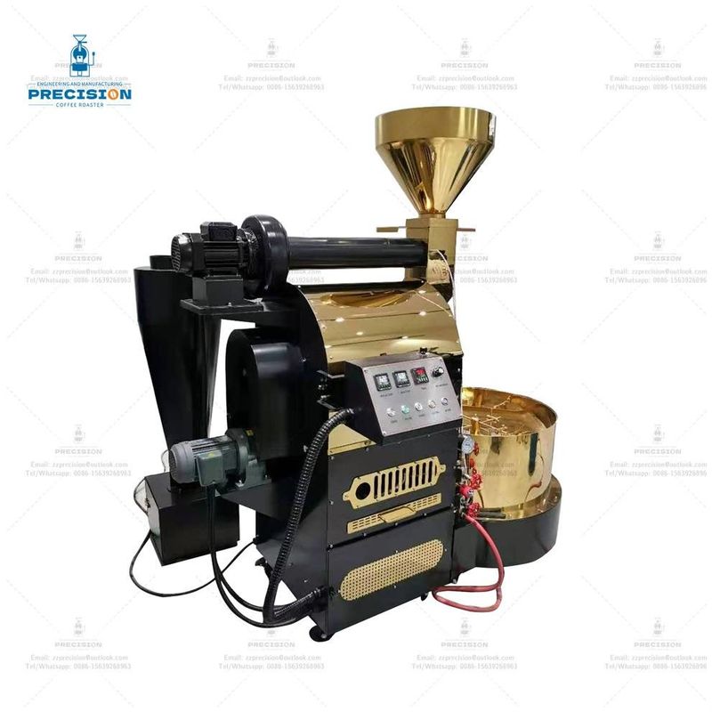 Multi quemador gas eléctrico 2kg 3kg 6kg 12kg tostador de granos de café Giesen máquina de tostado de café comercial para el hogar y la tostadora