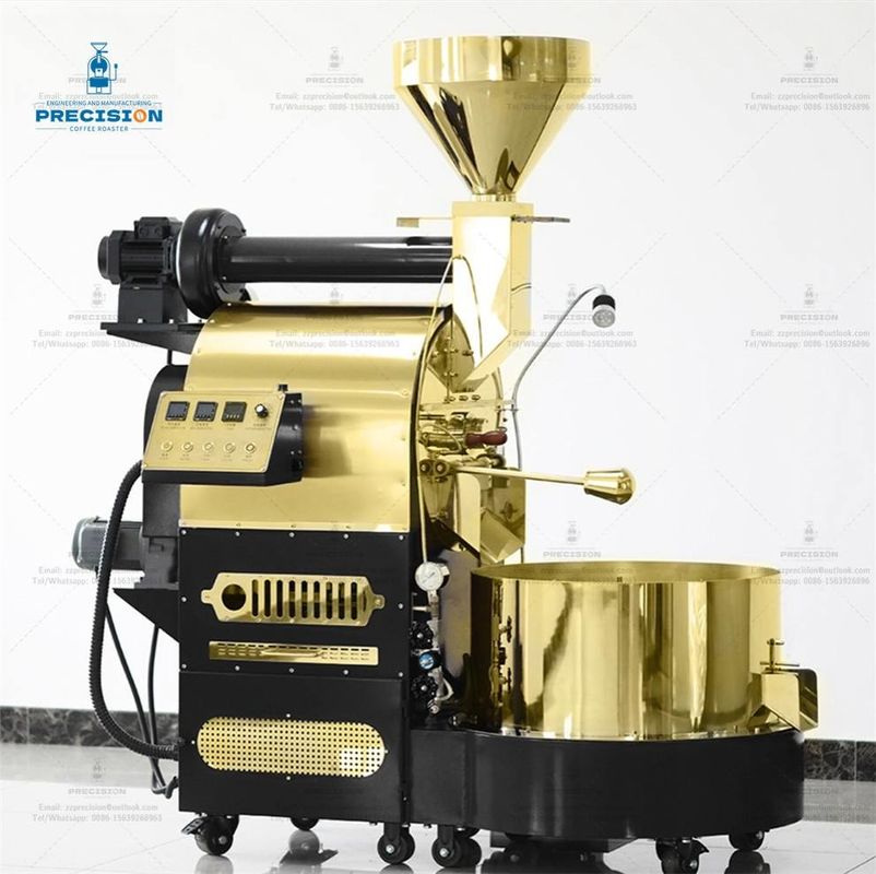 Multi quemador gas eléctrico 2kg 3kg 6kg 12kg tostador de granos de café Giesen máquina de tostado de café comercial para el hogar y la tostadora