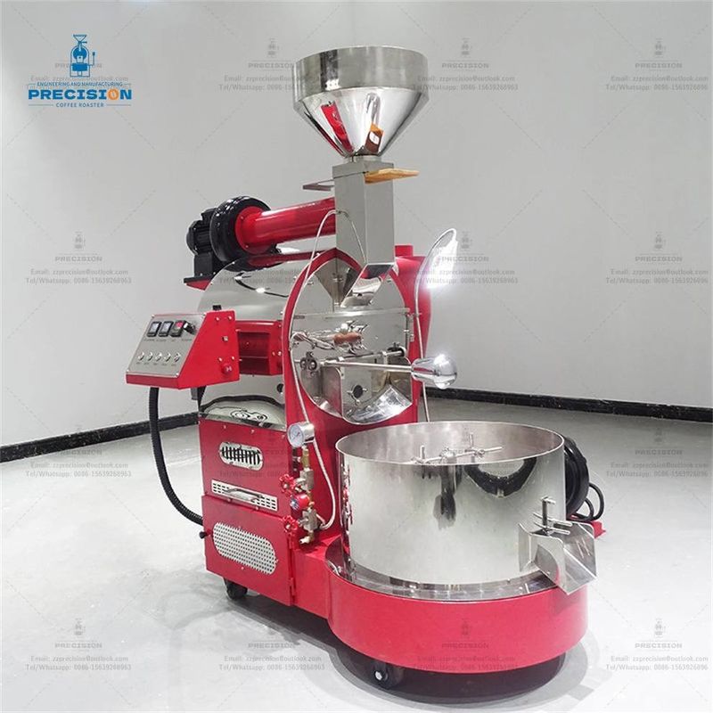 Máquina eléctrica de café de 5 kg 10 kg 15 kg para tostado de café de gas