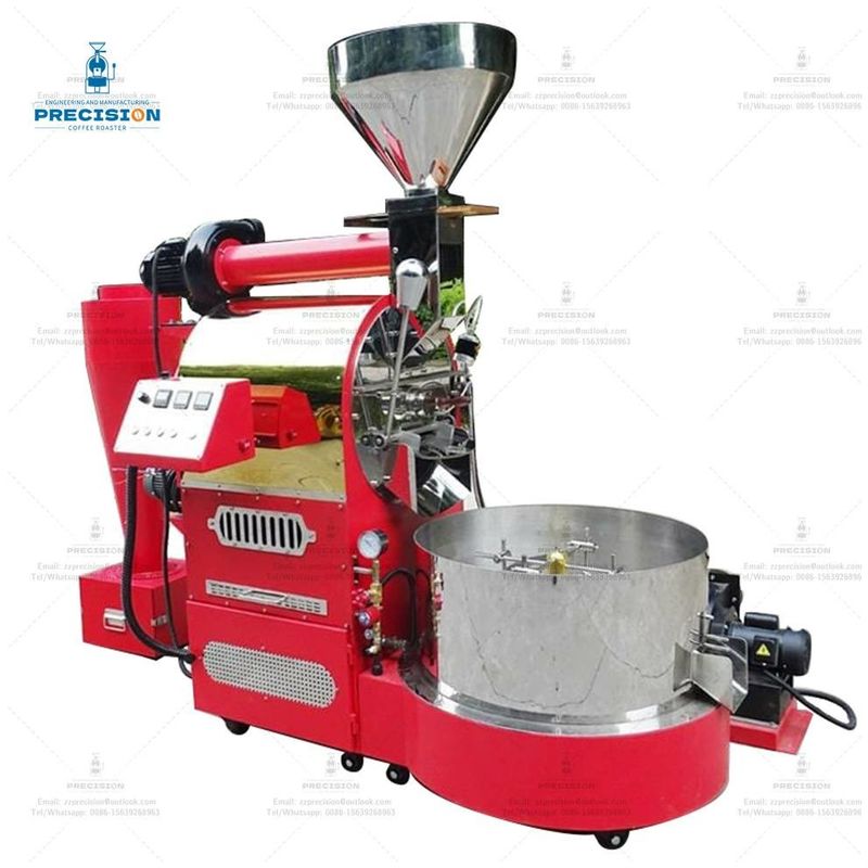 Multi quemador gas eléctrico 2kg 3kg 6kg 12kg tostador de granos de café Giesen máquina de tostado de café comercial para el hogar y la tostadora